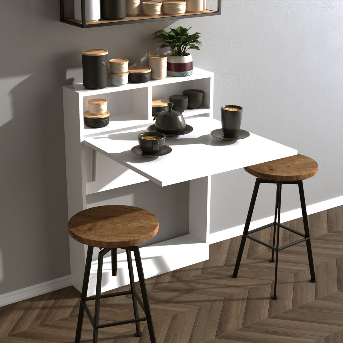 Bracked - White – Преклопна маса - Image 2