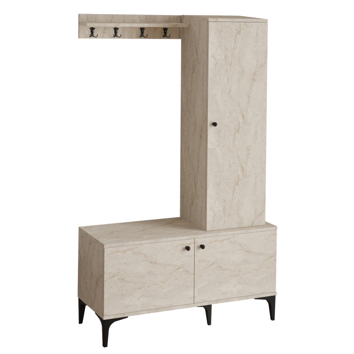 Lex - Travertine – Гардеробер за претсобје - Image 4