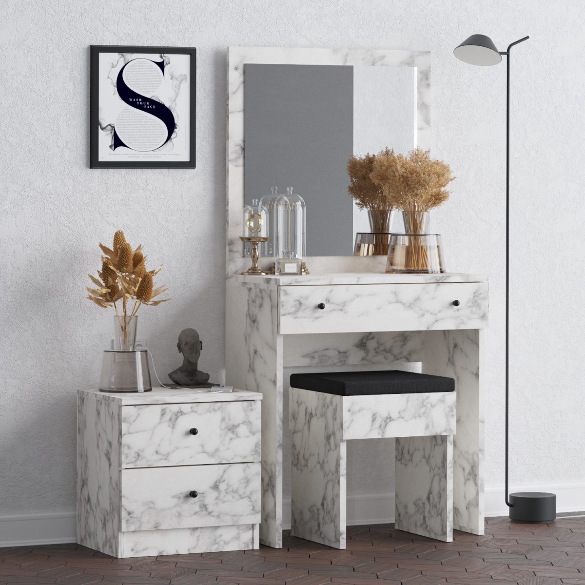 Nice - Carrara Marble – Шминкерница - Image 2