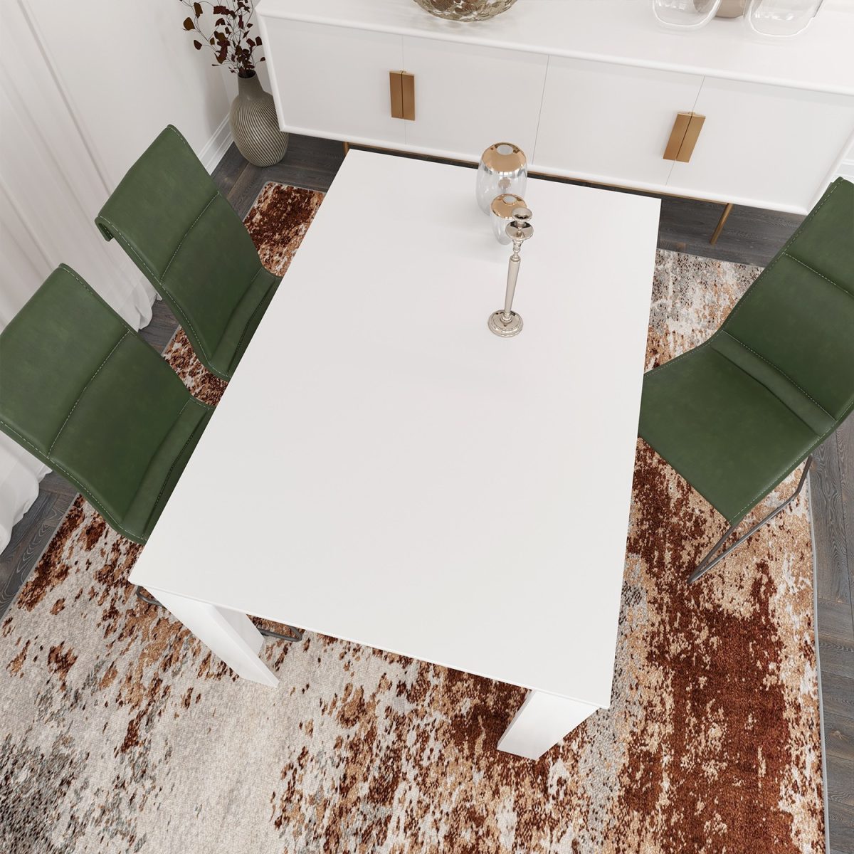 Single 120 - Shiny White – Трпезариска маса - Image 2