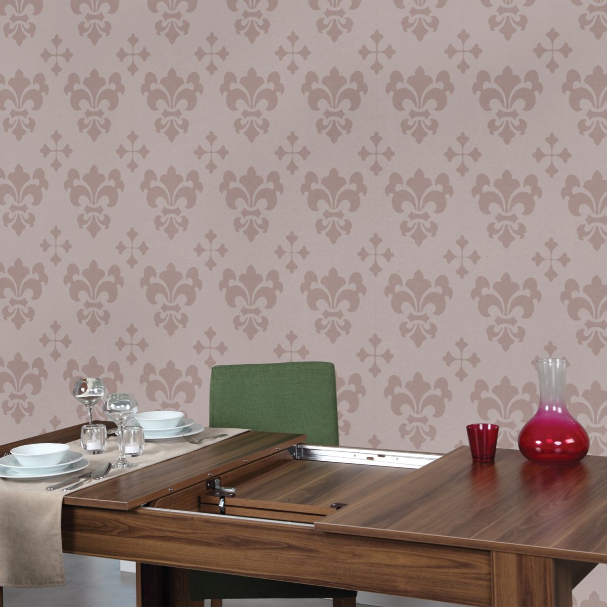 Oblo - Walnut – Трпезариска маса што може да се прошири - Image 2