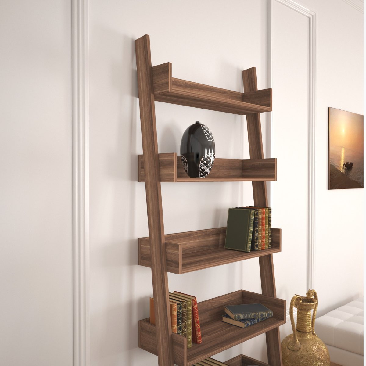 Only - Walnut – Полица за книги - Image 4