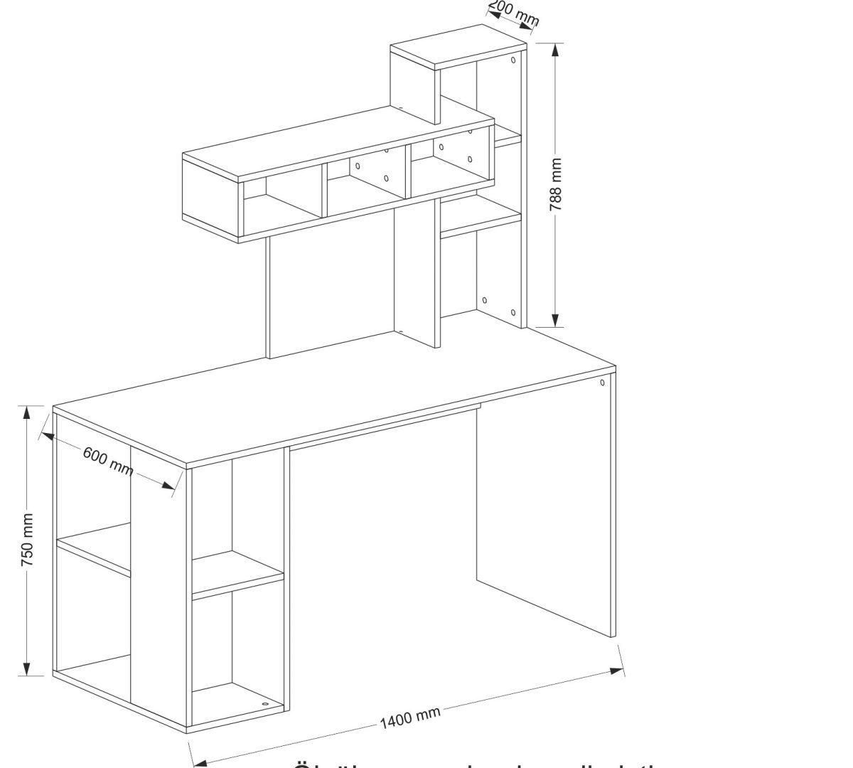 Coral - White – Канцелариско биро - Image 7