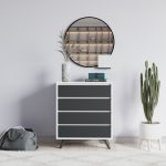 Suvera - White, Anthracite – Комода