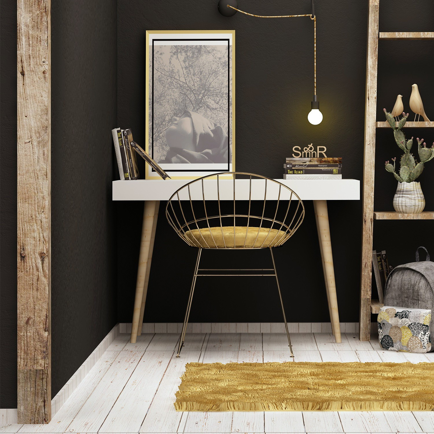 811MDD380220-201.jpg Veronika - White – Канцелариско биро - Image 1