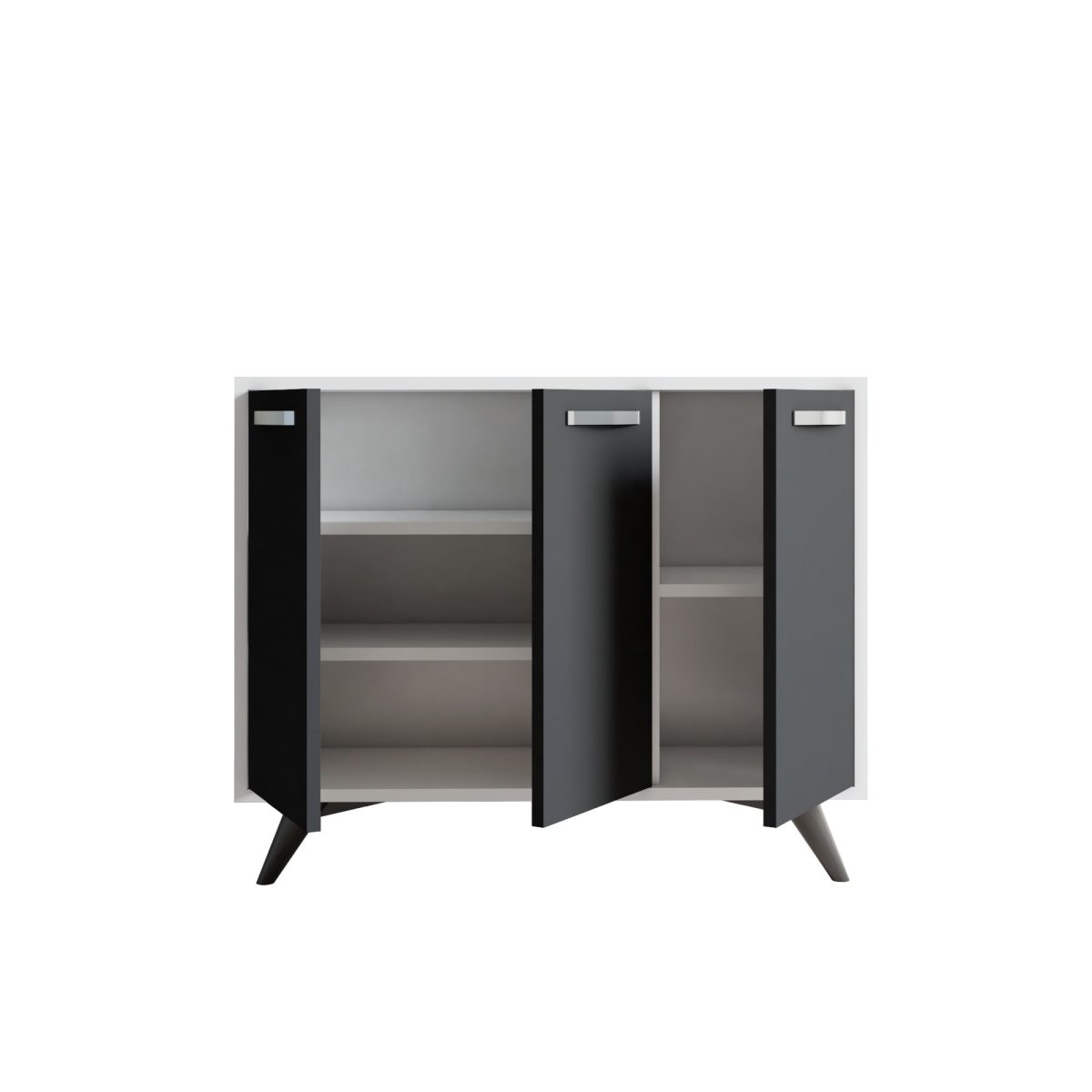 Piffa - White, Anthracite – Повеќе наменска комода - Image 4