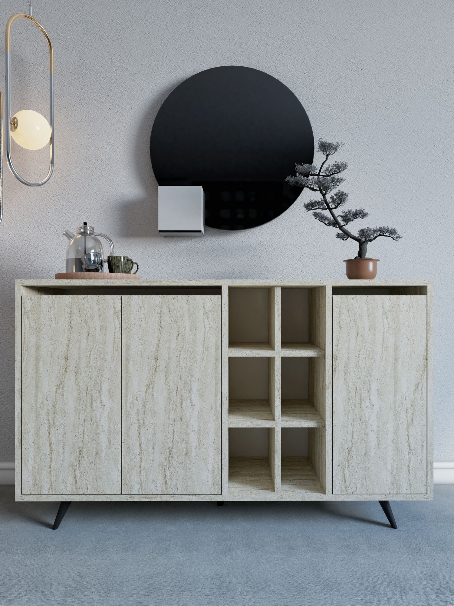 811MDD415320-201.jpg Seria - Travertine – Конзола - Image 1