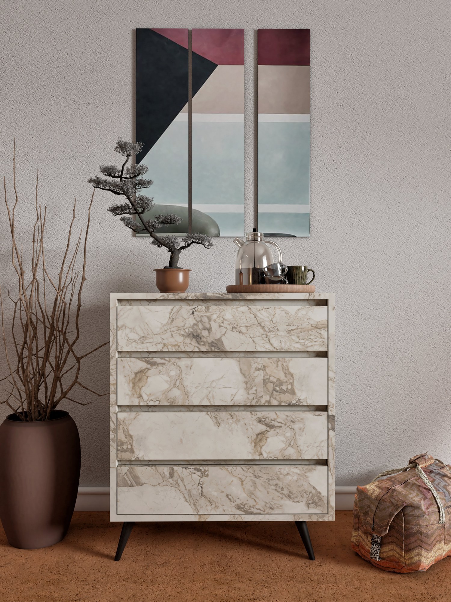 811MDD430320-201.jpg Suvera - Ephesus Marble – Комода - Image 1