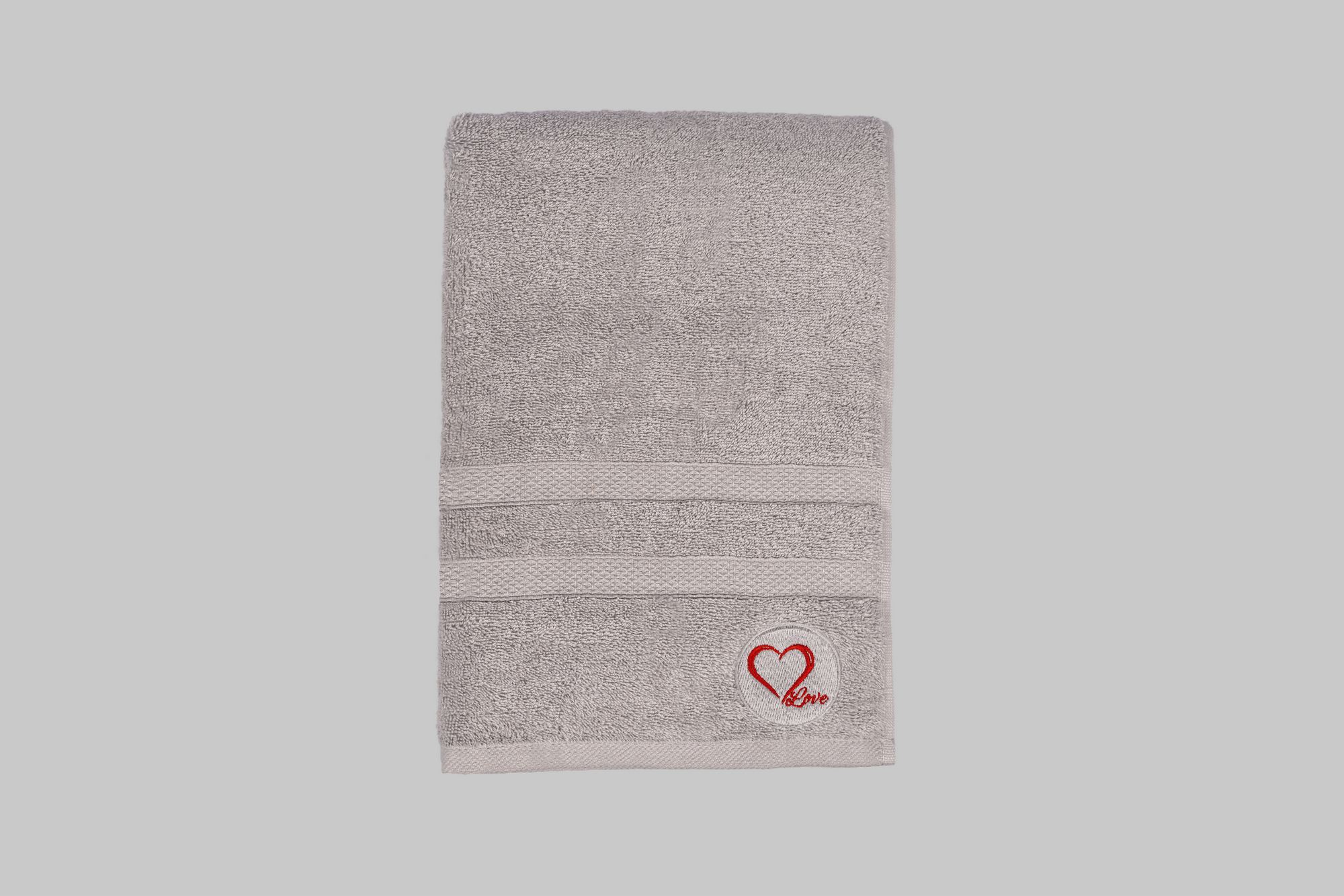 821GDW110620-201.jpg Love - Grey – Пешкир за капење - Image 1