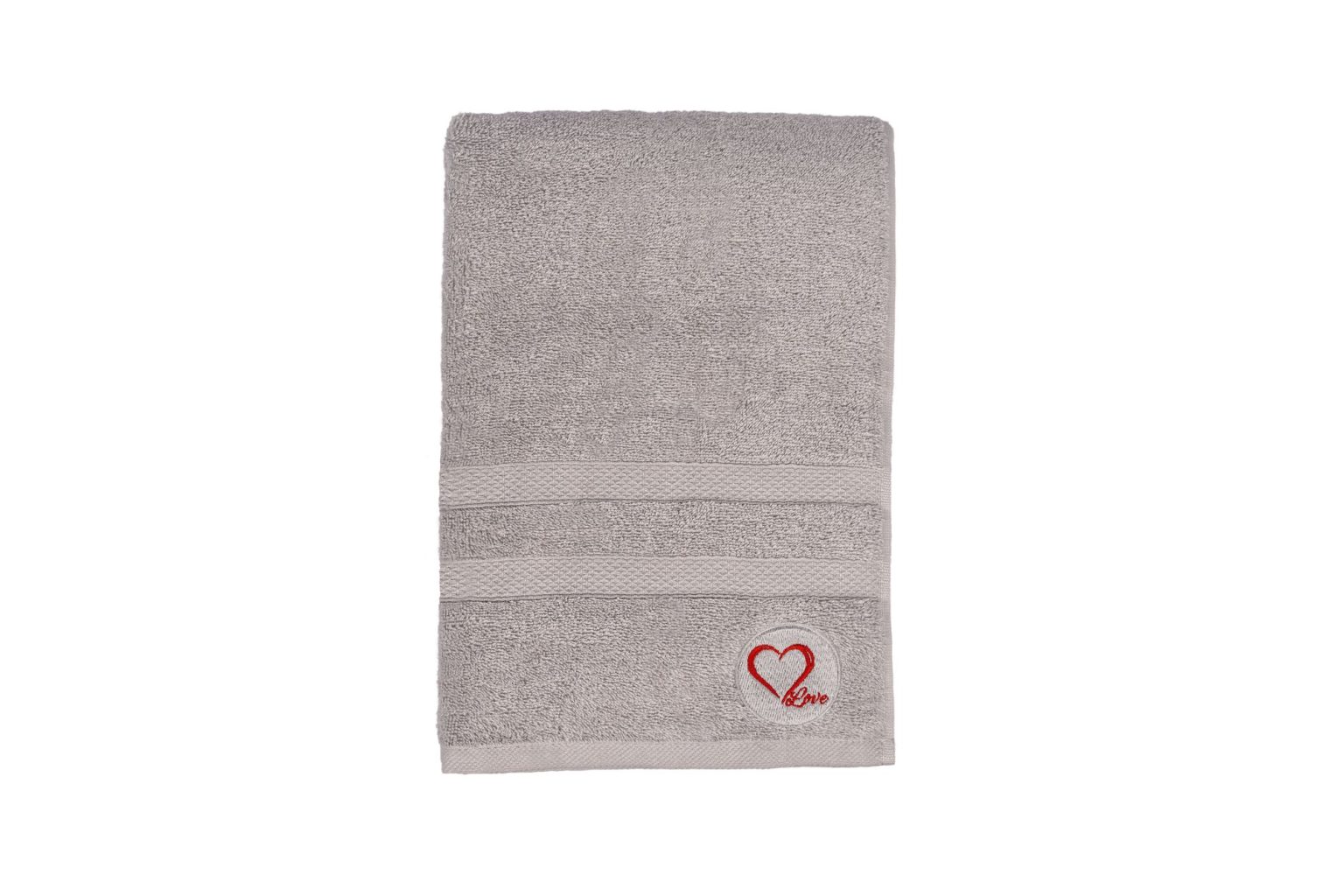 Love - Grey – Пешкир за капење - Image 5