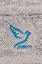 Peace - Grey – Пешкир за капење - Image 4