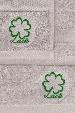 Luck - Grey – Комплет за рачни крпи и крпи за капење (2 парчиња) - Image 3