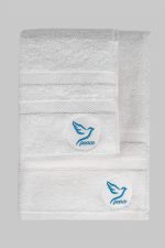 Peace - White – Комплет за рачни крпи и крпи за капење (2 парчиња) - Image 2
