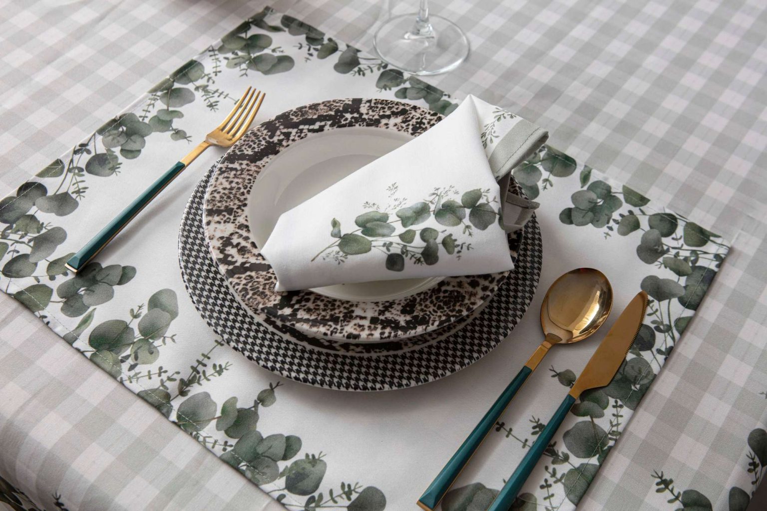 Eucalyptus – Комплет душеци за маса (4 парчиња) - Image 2