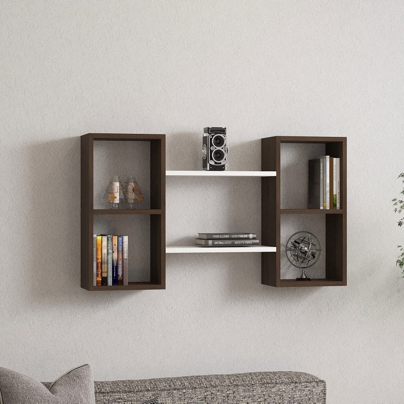 Bambi - White, Walnut – Ѕидна полица