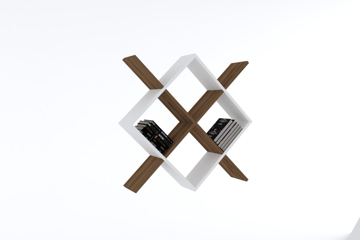 Semo - Walnut, White – Ѕидна полица - Image 2