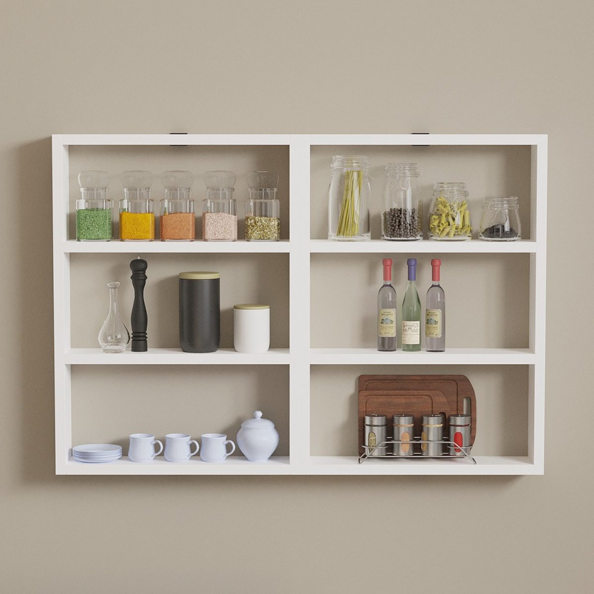 Hexa - White – Ѕидна полица - Image 2