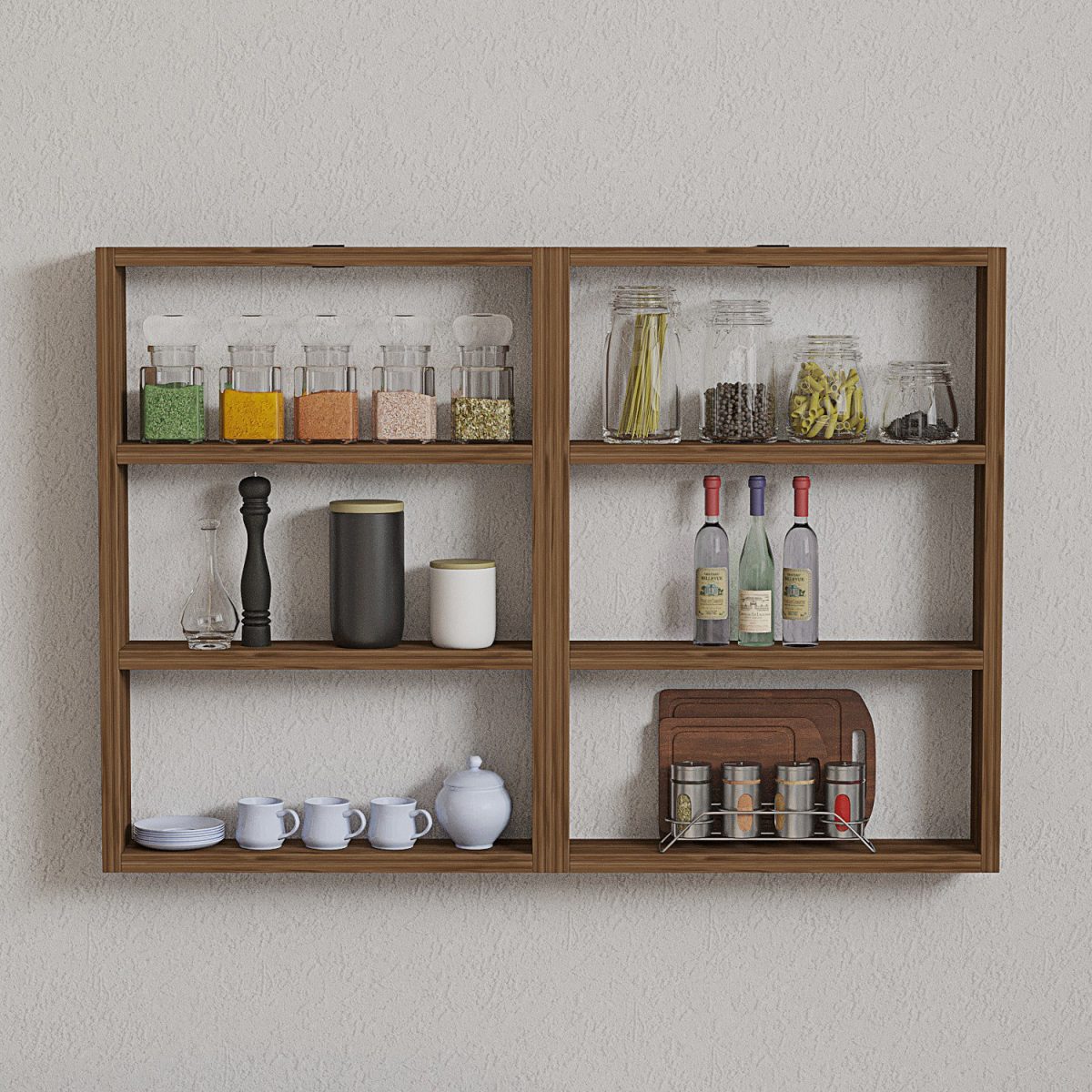 Hexa - Walnut – Ѕидна полица - Image 2