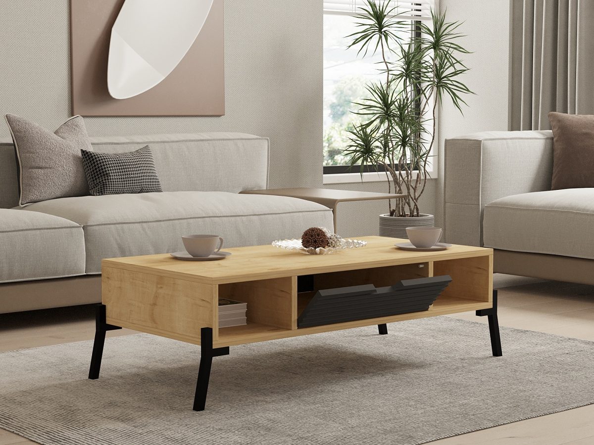 Faro - Sapphire Oak, Antracite – Маса за кафе - Image 2