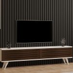 Hill - Walnut, White – ТВ комода