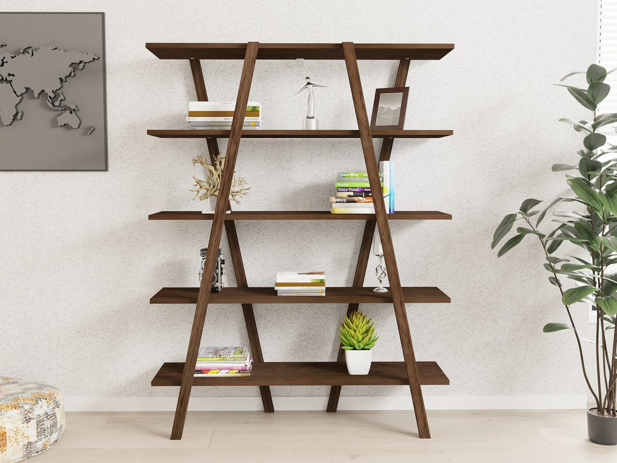 Perla - Walnut – Полица за книги - Image 2