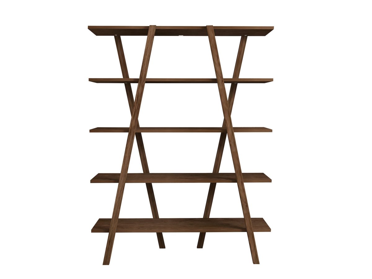 Perla - Walnut – Полица за книги - Image 4