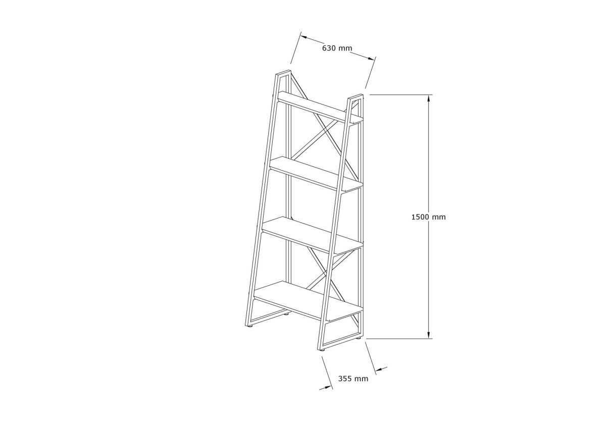 Alaro - Walnut – Полица за книги - Image 4