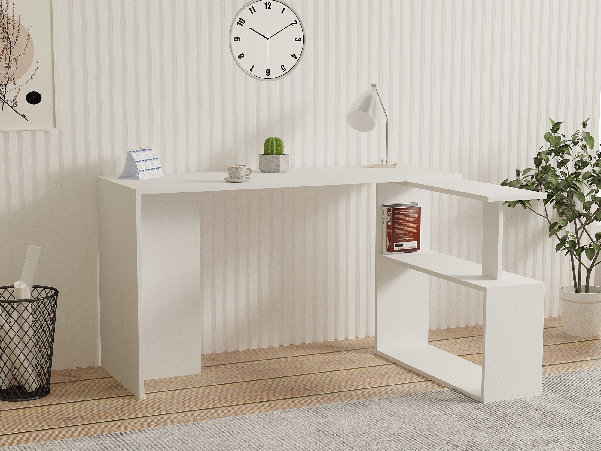 835PUQ382420-201.jpg Cayko - White – Канцелариско биро - Image 1