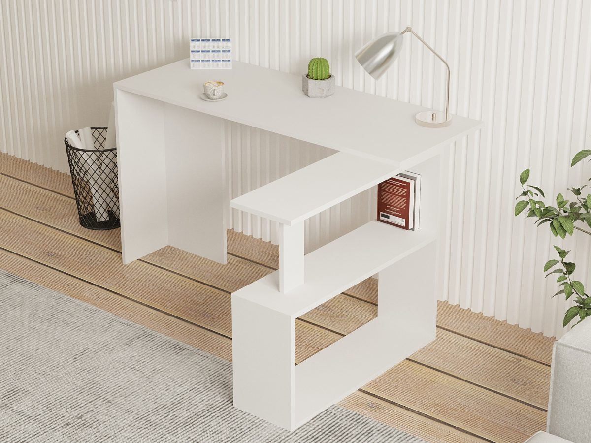 Cayko - White – Канцелариско биро - Image 3