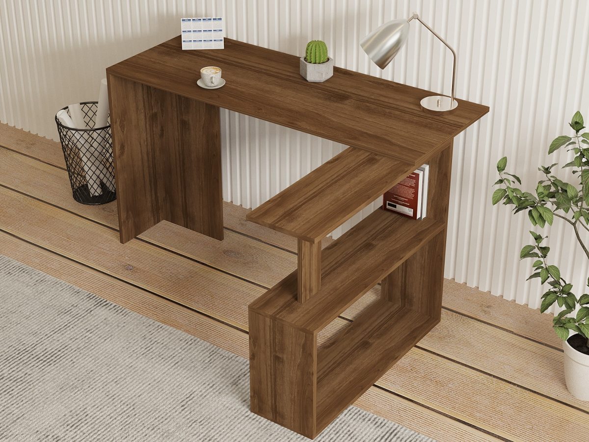 Cayko - Walnut – Канцелариско биро - Image 3