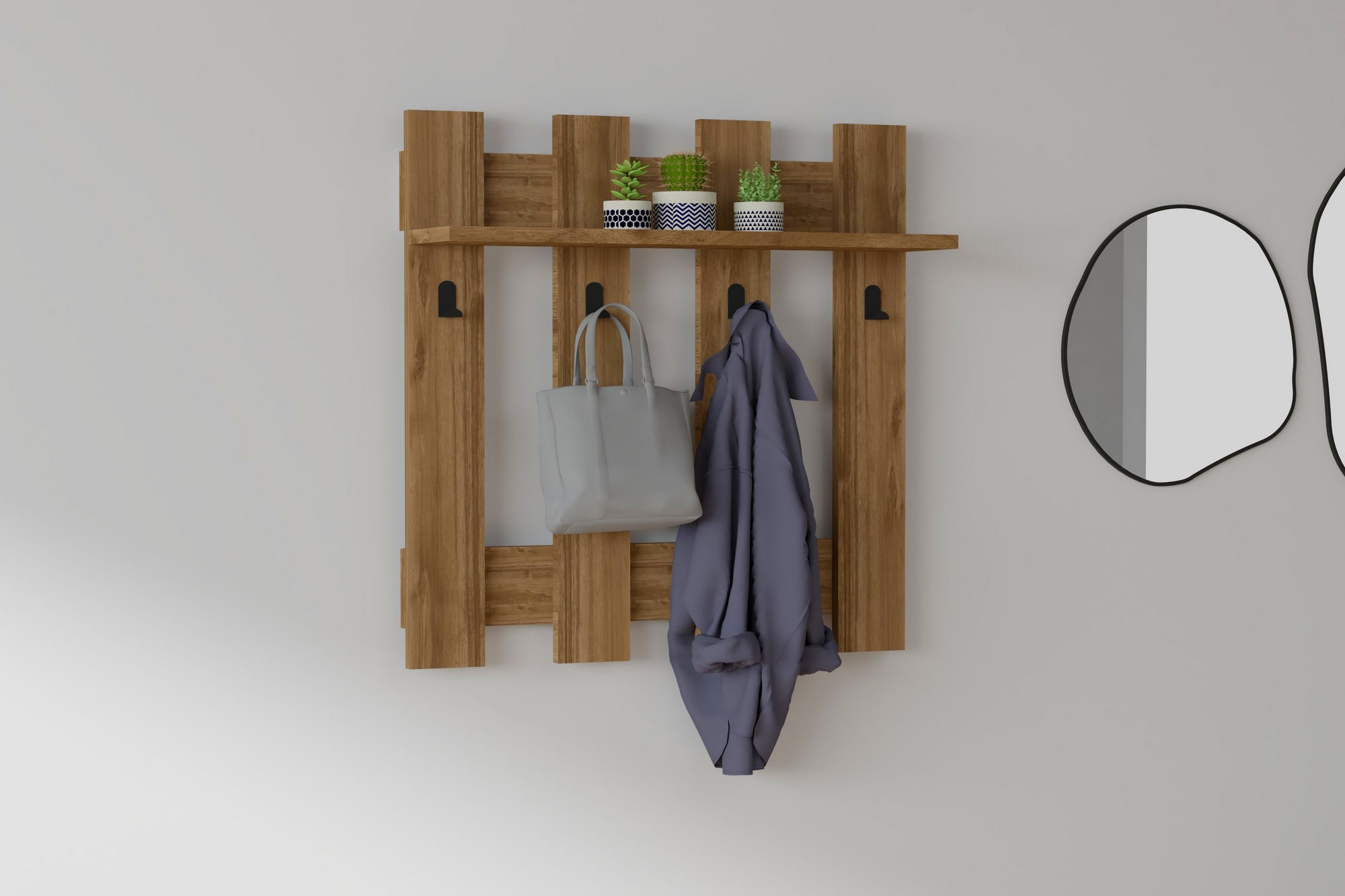 835PUQ400520-201.jpg Carina - Walnut – Кука на ѕид - Image 1