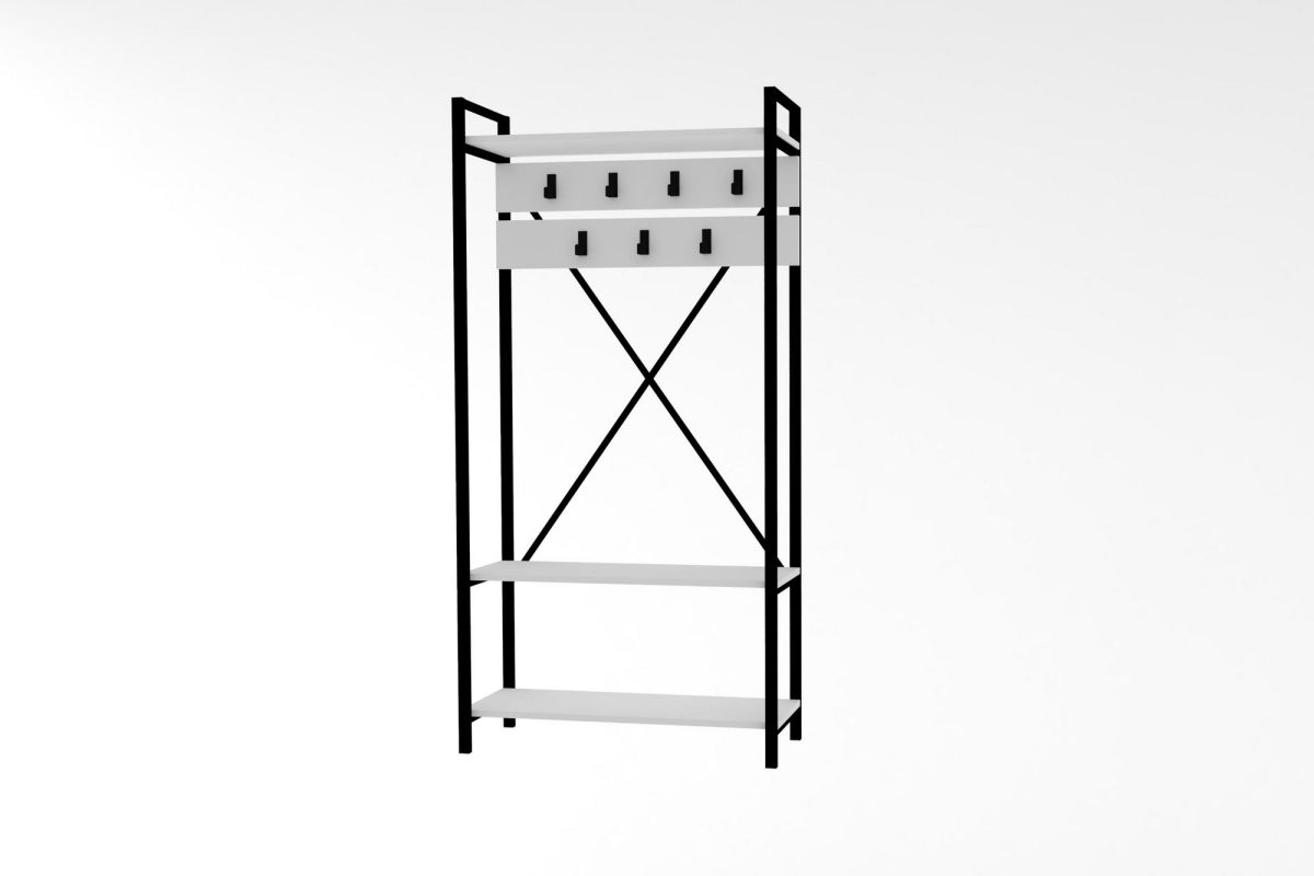 Alfa - White – Гардеробер за претсобје - Image 4