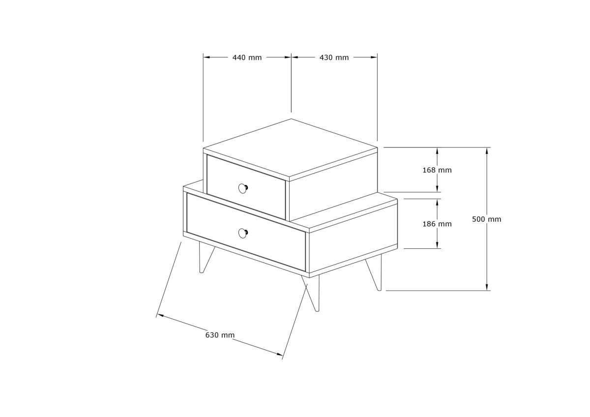 Mise - White – Ноќна масичка - Image 4