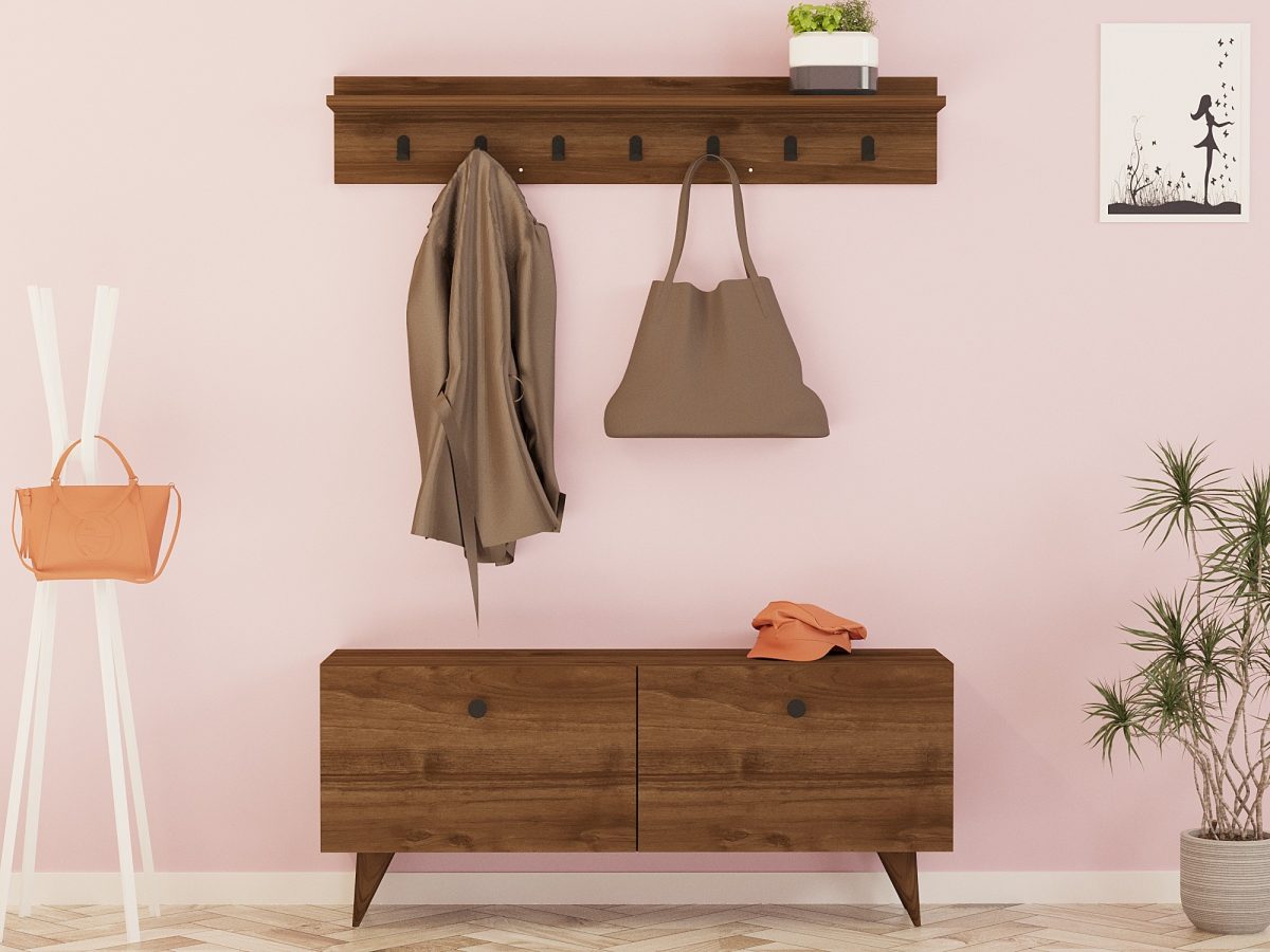 Rupa - Walnut – Гардеробер за претсобје - Image 3