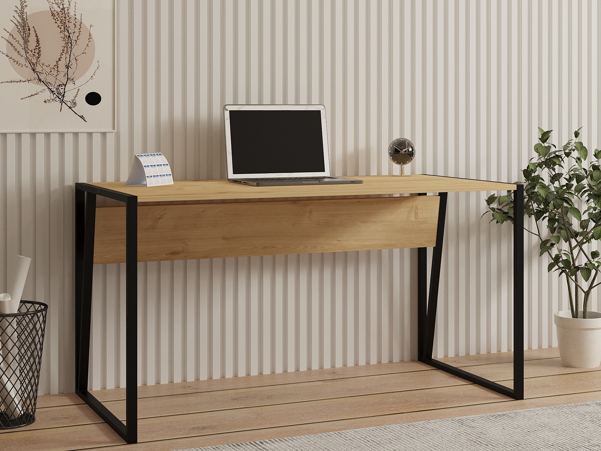 835PUQ504820-201.jpg Cunda - Sapphire Black – Канцелариско биро - Image 1