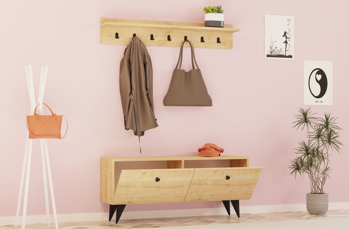 Rupa - Oak – Гардеробер за претсобје - Image 2