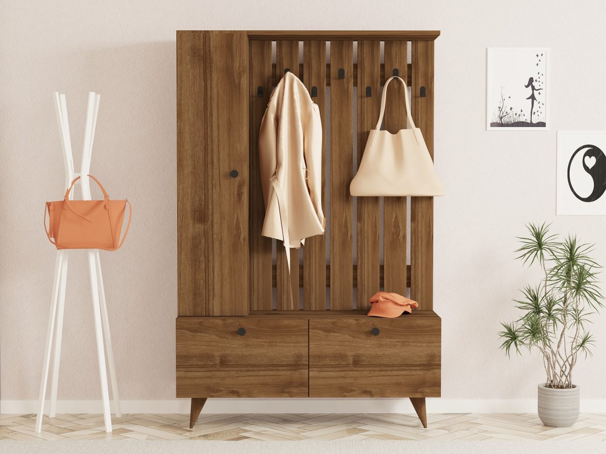 Lala - Walnut – Гардеробер за претсобје - Image 3