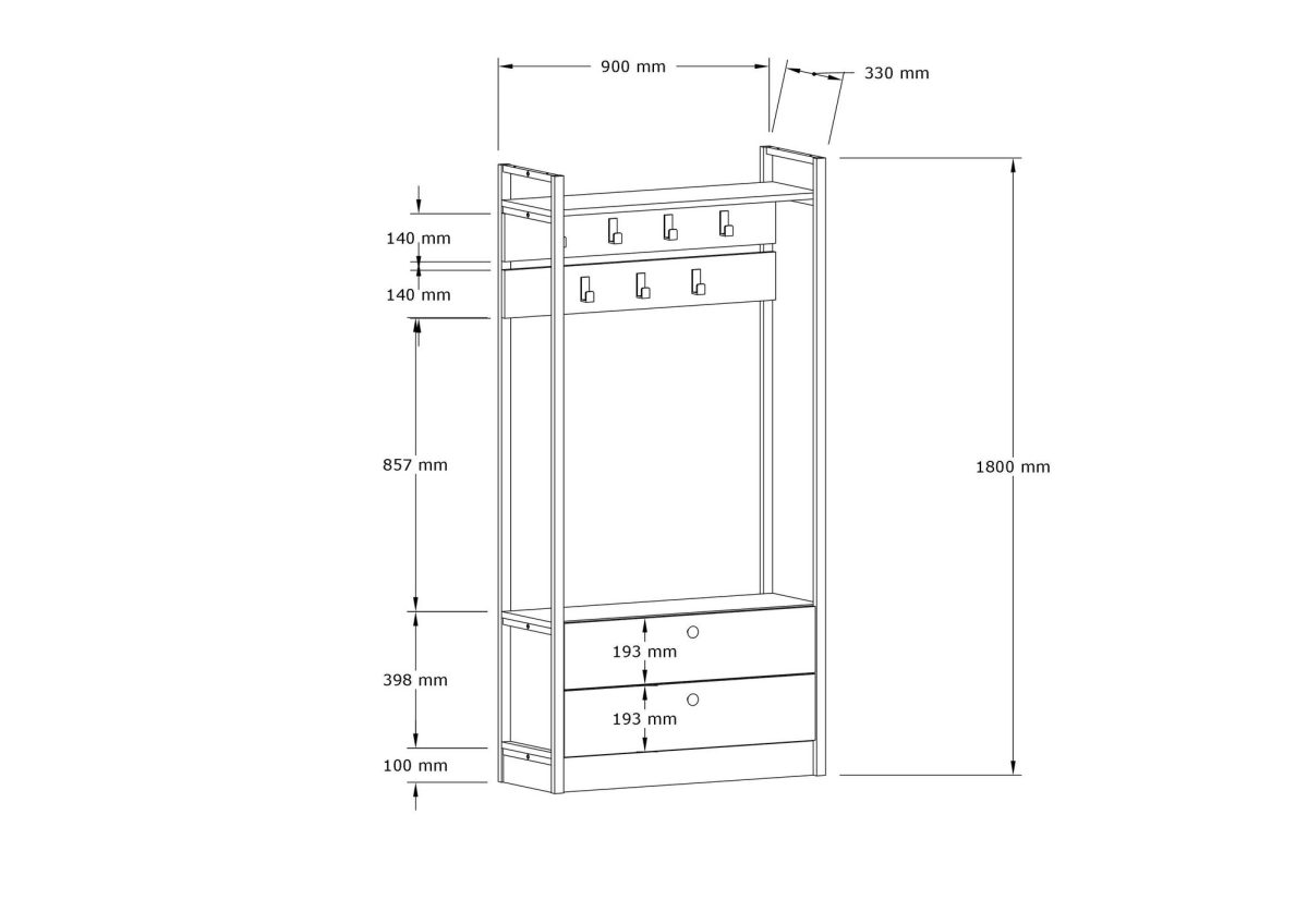 Manolya – Гардеробер за претсобје - Image 5