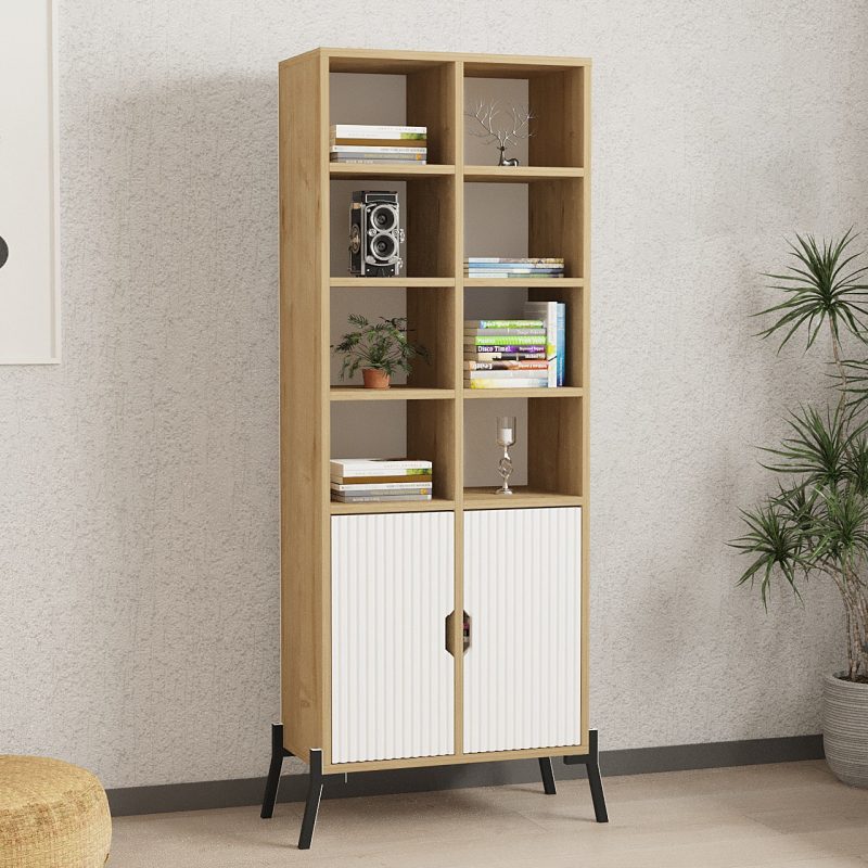 Lido - Sapphire Oak, White – Полица за книги