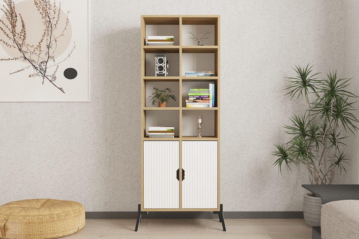 Lido - Sapphire Oak, White – Полица за книги - Image 2