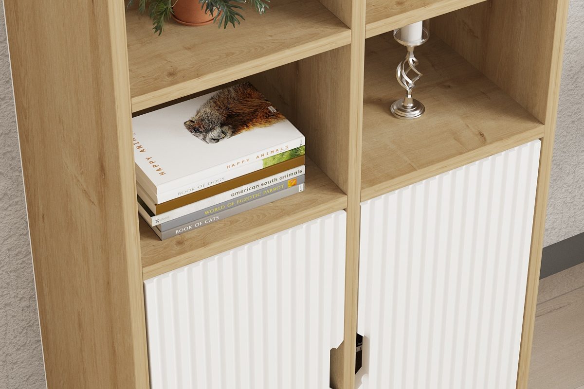 Lido - Sapphire Oak, White – Полица за книги - Image 4