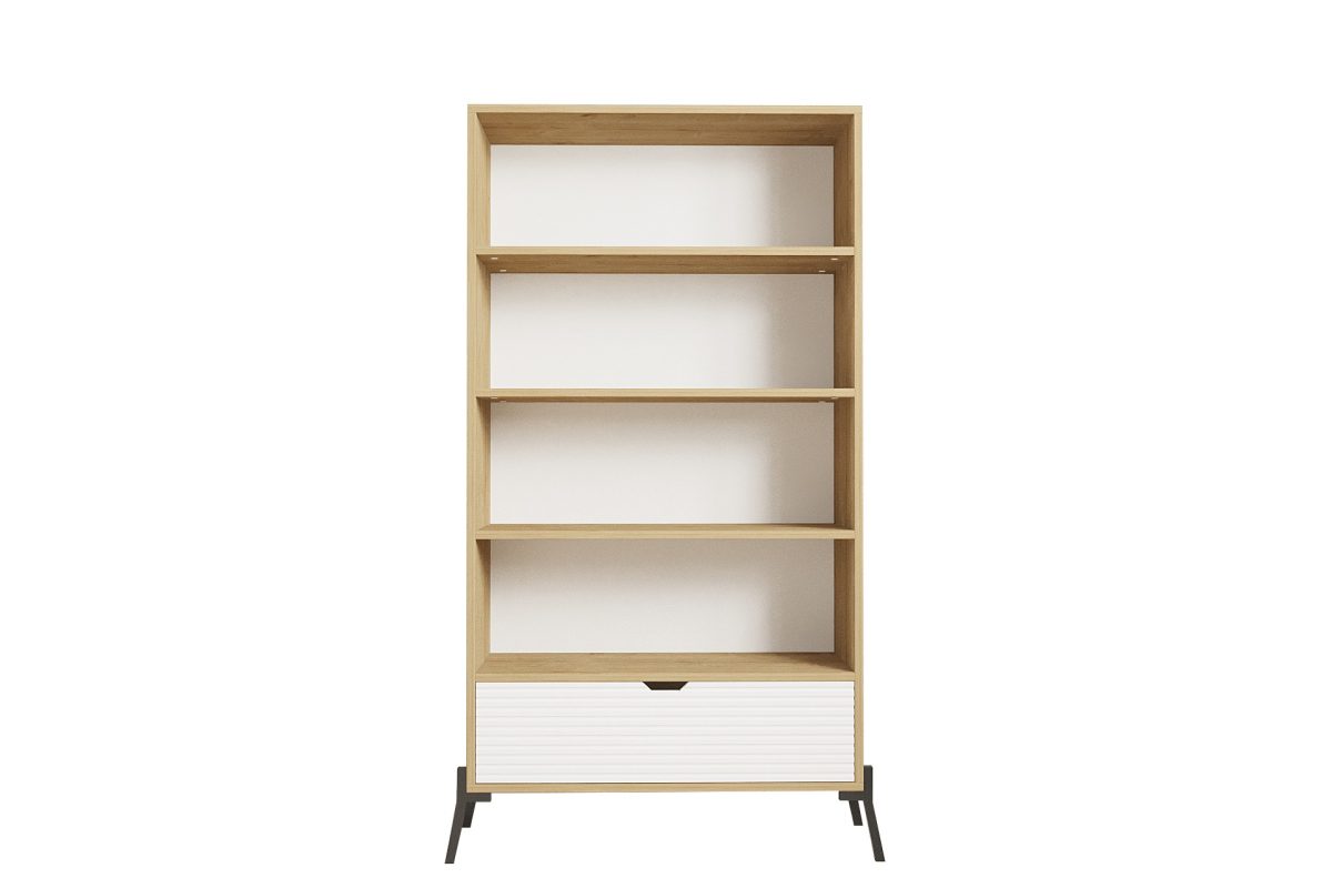 Numana - Sapphire Oak, White – Полица за книги - Image 6