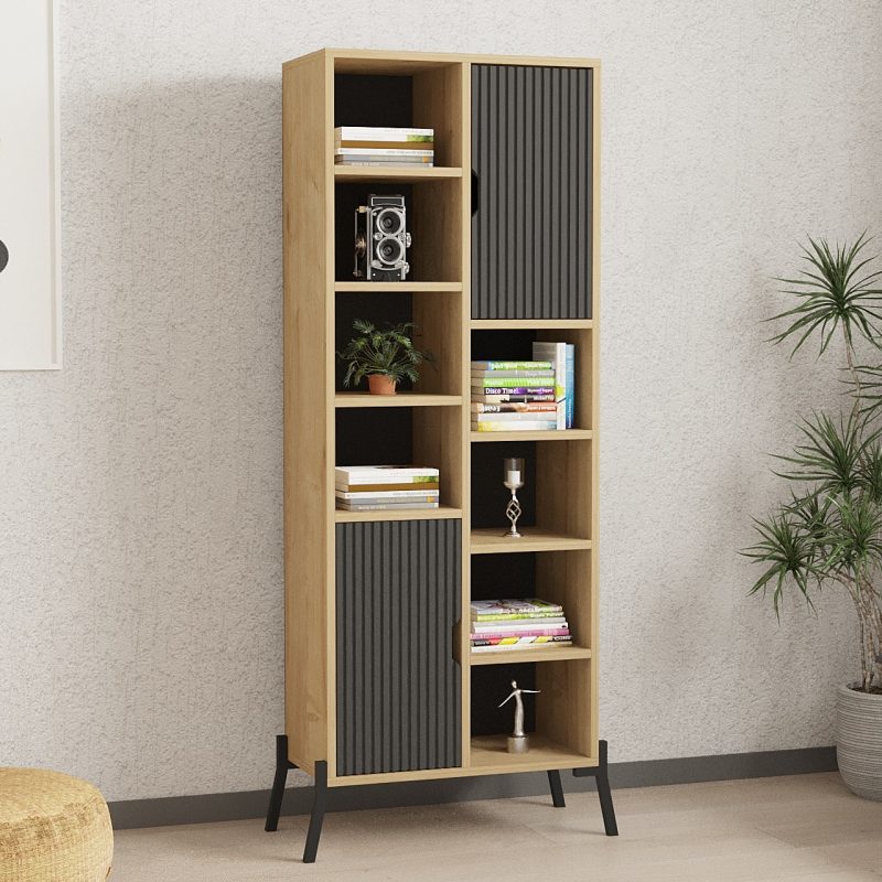 Otranto - Sapphire Oak, Antracite – Полица за книги