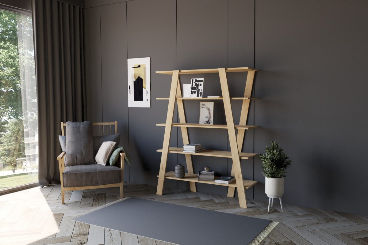 Conde - Sapphire Oak – Полица за книги - Image 2