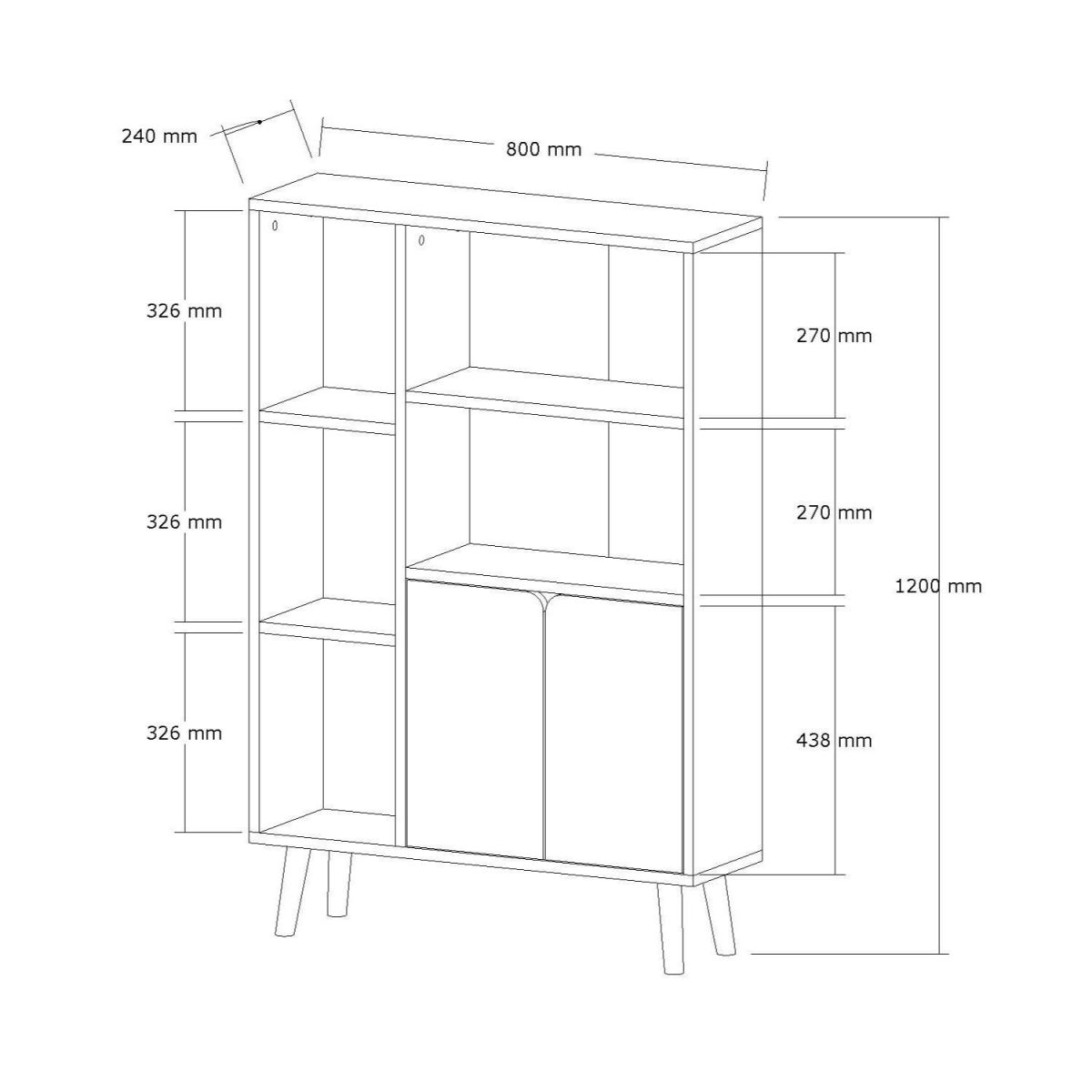Lumo - Sapphire Oak – Полица за книги - Image 6