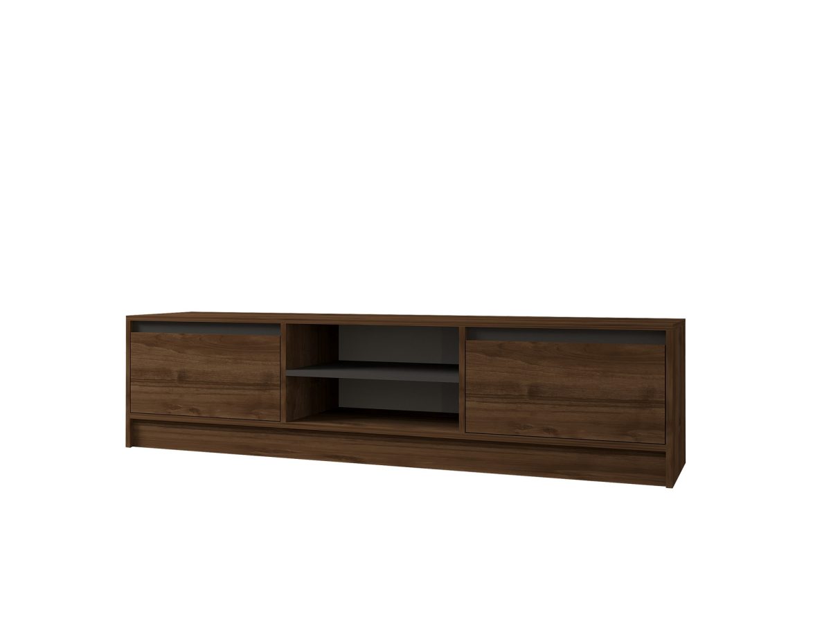 Olça - Walnut, Anthracite – ТВ комода - Image 4