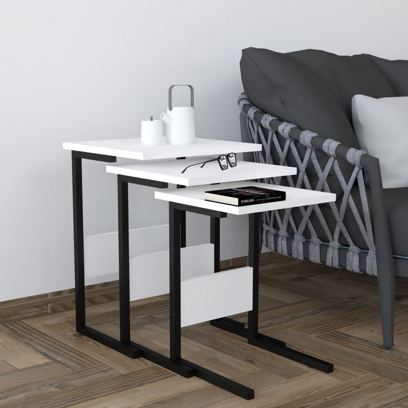 Sali - Black, White – Табела за гнездење (3 парчиња)