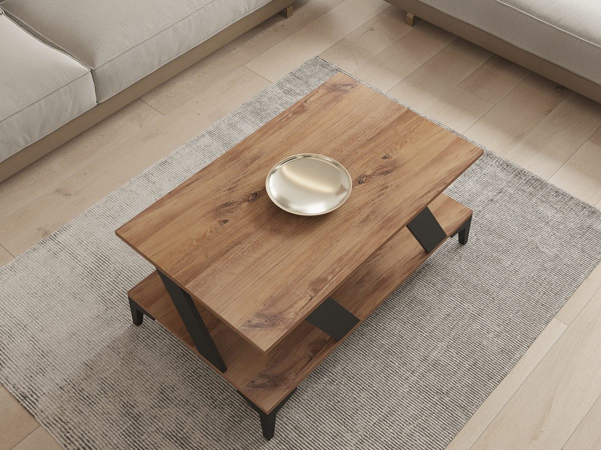 Tabla - Anthracite, Atlantic Pine – Маса за кафе - Image 3