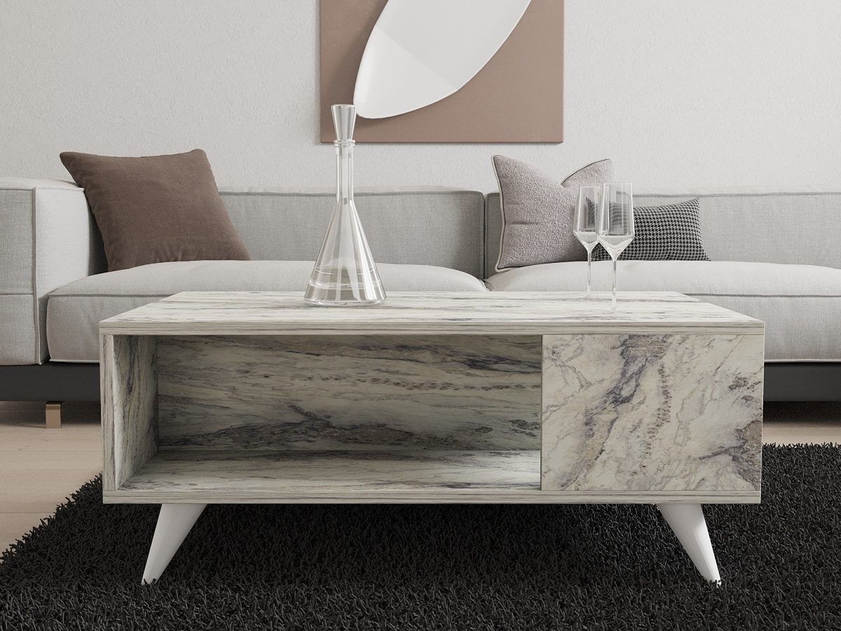 Yuka - Freesia Marble – Маса за кафе - Image 2