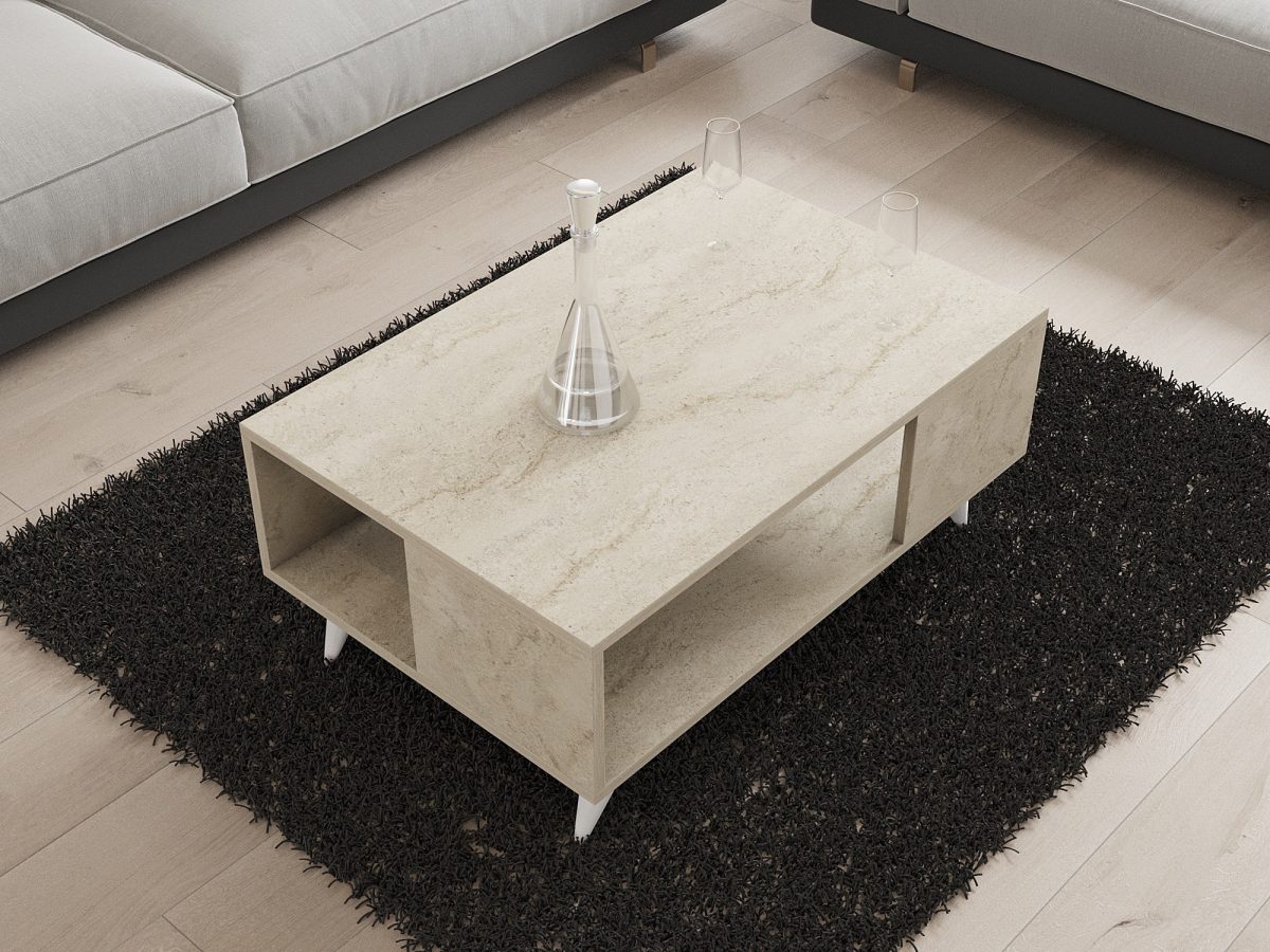 Yuka - Travertine – Маса за кафе - Image 3